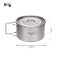 thumbnail image 1 of LEFU pour Bol de Camping avec Poignée Pliable - Contenant Léger pour Repas en Plein Air pour la Randonnée, le Backpacking et les Pique-Niques - Bol de 450 ml avec Couvercle, 1 of 10