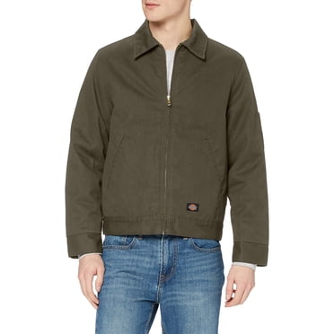 Dickies Men's Lined Eisenhower Jacket, Moss, Large