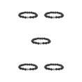 thumbnail image 2 of Redempat Fashionable And Comfortable To Wear Unisex Beaded Bracelets For Everyday Chic volcanic stone 5Set, 2 of 6