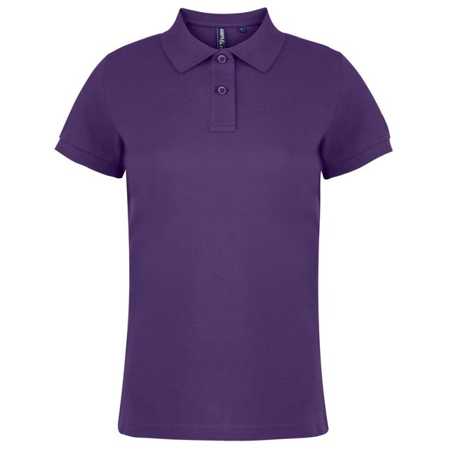 Asquith & Fox Polo Uni à Manches Courtes pour Femmes