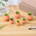 thumbnail image 4 of HONITANO 6Pcs Succulent Flower Pot Brown Clay Pots Plant Container Indoor Use, 4 of 6