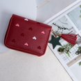 thumbnail image 4 of Women's Large Capacity PU Leather Heart Shaped Foldable Multi Functional Wallet Card Case Purse & Makeup Bag, 4 of 8