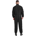 thumbnail image 2 of LiiYii Mens Long Sleeve Coverall Coverall With Zipper Pockets Fireman Mechanic Racing Uniform Black L, 2 of 5