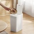 thumbnail image 4 of Dvkptbk Kitchen Accessories Trash Can Bathroom Trash Can with Lid, Small Garbage Can with Press Lid, Plastic Wastebasket with Popup Lid for Toilet, Office, Bedroom, Living Room, 4 of 8