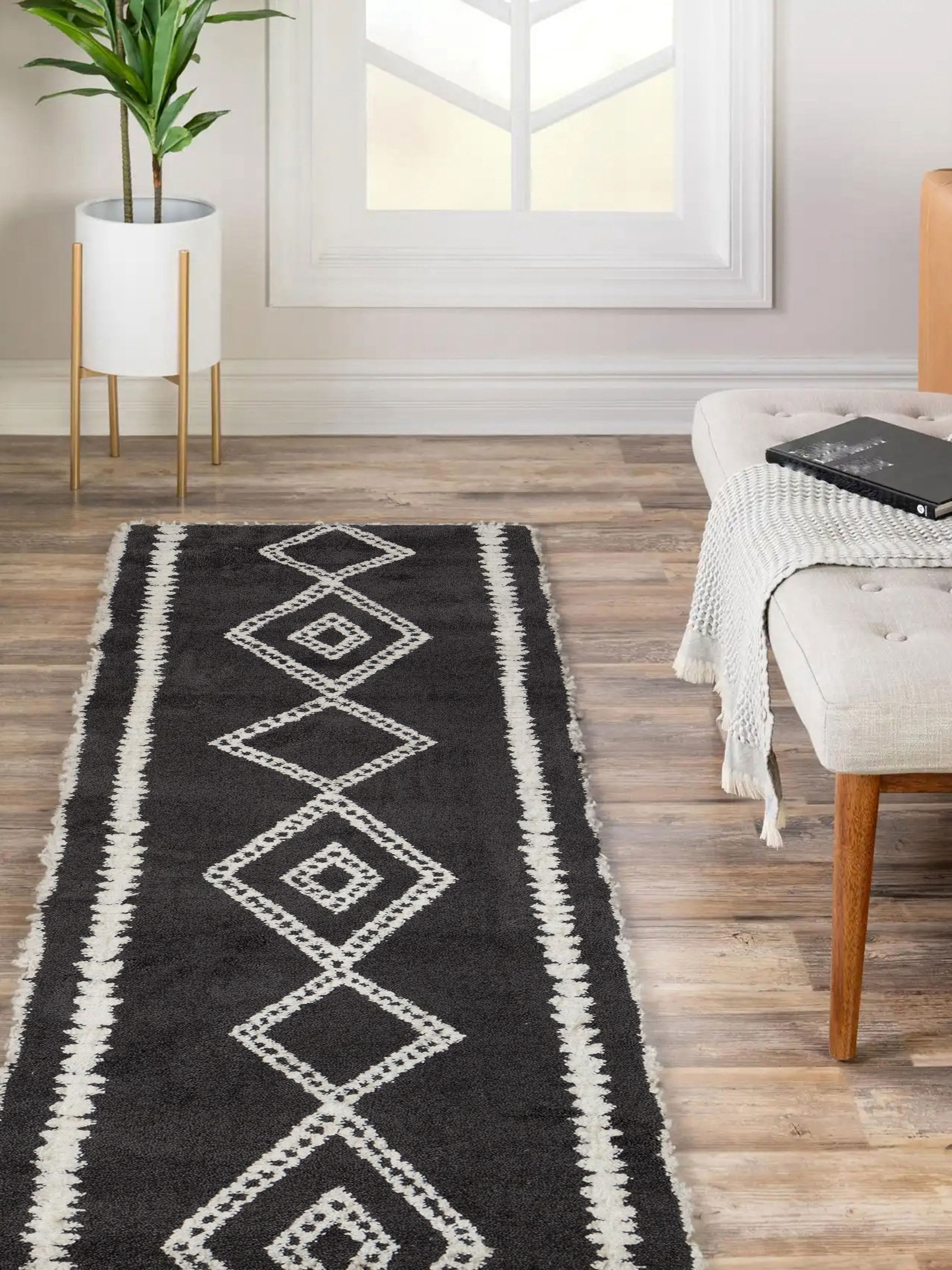 ECARPET Zelda Tapis pour Salon, Chambre, Salle A Manger, Entrée, Couloir et Plus Encore.