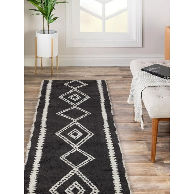 ECARPET Zelda Contemporary Runner Rug for Living Room, Bedroom, Dining Room, Entrance, Hallway and More.