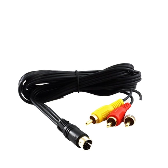 Retro-Bit 6 Feet Gold Plated AV Composite Cable For Sega Saturn System