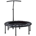 thumbnail image 1 of Mini Exercise Trampoline Rebounder Cardio Trainer Adjustable T-Bar Black, 1 of 9