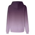 thumbnail image 4 of Timegard Chandails Molletonnés pour Femmes Grande Taille, Chandails à Capuchon à Fermeture Éclair, Chandail à Enfiler, Couleur Dégradée, Automne, Décontracté, Coupe Ample, 4 of 4