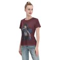 thumbnail image 4 of Women's Basic Short Sleeve T-Shirt Attacking Giant Levi Ackerman, 4 of 6