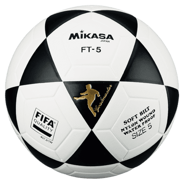 Mikasa FT5 Soccer Ball Size 5 official Footvolley Ball white and black