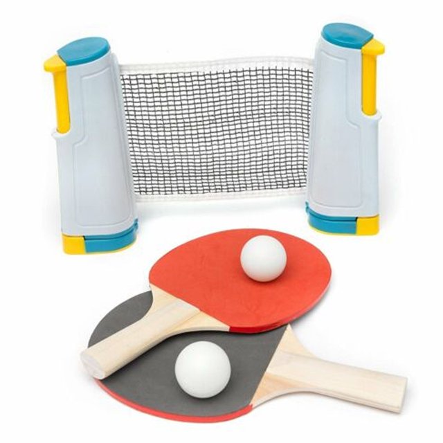 1 Pce Filet de Tennis de Table Portable Rétractable Support de Filet pour Poteau de Ping-Pong pour Toute Table