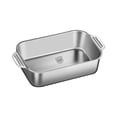 thumbnail image 2 of 316 Stainless Steel Roasting Pan, Deep Rectangular Baking Tray for Fish and Meat, Induction Cooktop Compatible, Dishwasher Safe, Versatile Kitchen Tool, 2 of 5