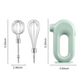 thumbnail image 4 of Yeacher Electric Egg Beater Handheld Mixer Food Beater Whisk with 4 Speed for Baking Cake Egg Cream Upright Wireless Hand Mixer Electric, 4 of 8