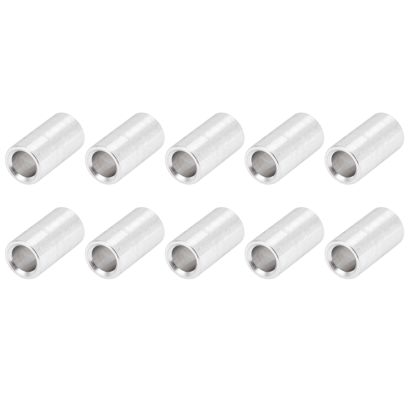 Entretoises Rondes, 10 Pcs Entretoise en Alliage d'Aluminium Légère Facile à Remplacer OD 6mm ID 4mm Sans Filetage Raccords de Support Sans Joint pour Pièce Raccord Longue 12mm