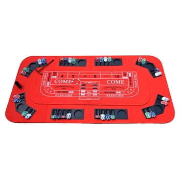 No Limit 3-in-1 Portable Casino Tabletop for Poker, Blackjack, and Craps