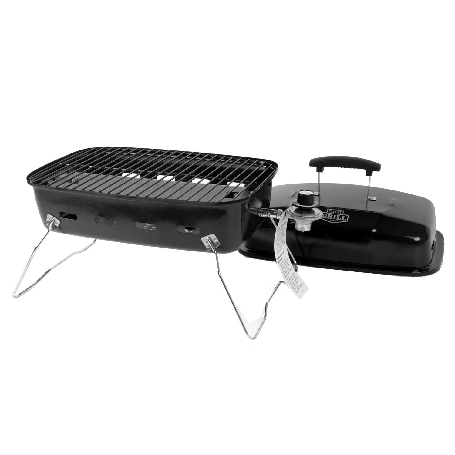 Le barbecue à gaz portatif de 17,5 po 10 000 BTU de Expert Grill, Noir, GBT2210W-C