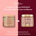 thumbnail image 4 of SheaMoisture Styling Gel Define & Shine Coconut & Hibiscus+Flaxseed, 425 g, 4 of 4