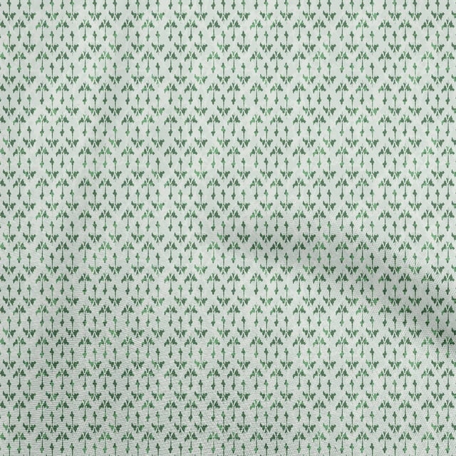oneOone Silk Tabby Green Fabric Asian Dabu Craft Projects Decor Fabric Printed By The Yard 42 Inch Wide