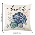 thumbnail image 2 of Kyusrd Summer Letters Pillow Set Scallop Printing Sofa Window Cushion Set Living Room Bedroom Cushions, 2 of 4