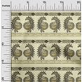 thumbnail image 1 of oneOone Polyester Lycra Fabric Peacock Block Printed Craft Fabric BTY 56 Inch Wide, 1 of 4