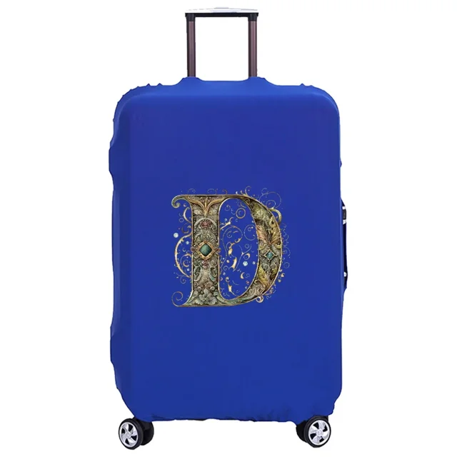 Housse de Valise Lavable Housse de Protection Étui Anti-Rayures Housse Adaptée Motif Imprimé Graphique Convient à 18-32 Pouces 8Graphic Letter D S