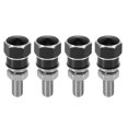 thumbnail image 1 of Unique Bargains 4pcs Black Universal Motorcycle License Plate Frame Bolts Fasteners CNC Aluminum Alloy, 1 of 6
