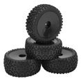 thumbnail image 4 of Domqga RC Front Rear Tires And Wheels, Strong Cushion 12mm Hex RC Wheels And Tires For 1/10 RC Off Road Car, 4 of 8