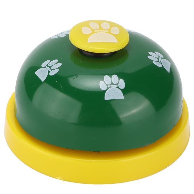 Pet Training Bells, Puppy Training Bell Dog Buttons For Communication For Dog Cat For Home Pet Shop Yellow Base And Green Cover