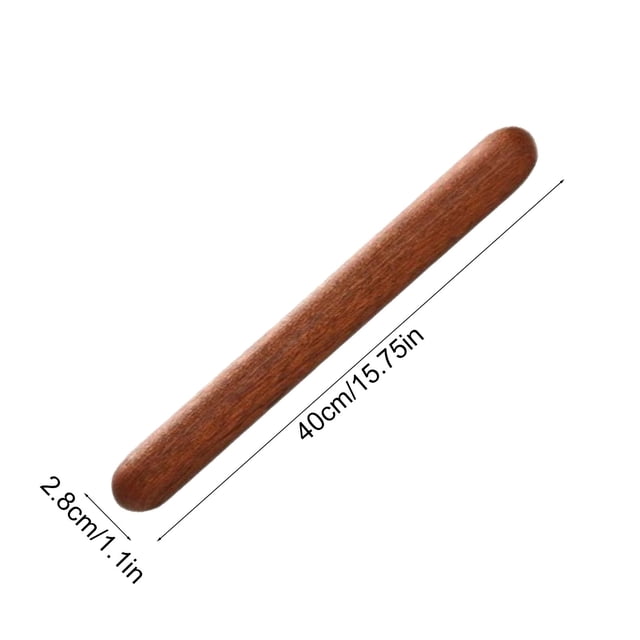 Birdeem Wooden Rolling Pin,16 Inch French Style Dough Roller for Baking Pastry Pizza and Cookies,Non Stick Natural Wood Surface with Hanging Hole,Multipurpose Kitchen Tool for Crushing and Rolling