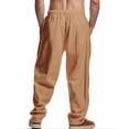 thumbnail image 4 of Pantalon de Plage Droit Décontracté pour Hommes Couleur Unie Mode Extérieure, 4 of 9
