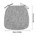 thumbnail image 2 of Soft Comfortable Linen Cushion Cover Replaceable Seat Pad With Design For Sofa Chair And Bed, 2 of 3