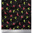 thumbnail image 1 of Soimoi Poly Georgette Fabric Straw & Juice Beverages Print Fabric by Yard 52 Inch Wide, 1 of 3