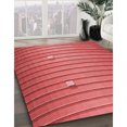 thumbnail image 3 of Ahgly Company Tapis d'Intérieur Lavable en Machine Carré Rouge, 3 Pieds Carré, 3 of 7