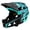 Camouflage Bleu, variante sur Casque Intégral de Vélo de Montagne pour Adulte, Casque de Descente VTT de Course pour Hommes/femmes, Casque de Vélo de Montagne pour Adulte avec Visière, Plus de 31 Évents, Circonférences de Tête de 59-61 cm, Casque de Vélo