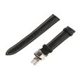 thumbnail image 3 of thinsony Leather Watch Band Butterfly Deployment Clasp Buckle Black-18mm-White thread, 3 of 9