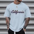 thumbnail image 2 of LUOGENLI T-shirts pour Homme pour Hommes T-Shirt à Imprimé Floral à Manches Courtes à Col Rond pour Tenue Décontractée T-shirts pour Homme T-Shirt Graphique Drôle Pâques Bleu Pâle S, 2 of 4