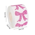 thumbnail image 3 of ZZkhGO Iridescent Bow Sticker Roll, 500 Pcs Holographic Sealing Tapes, Laser Craft Decals for Diary Gift Wrap, 3 of 7