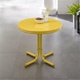 thumbnail image 3 of Pemberly Row Table d'Appoint Moderne en Métal pour Patio, Fini Jaune Vif Lustré, 3 of 6