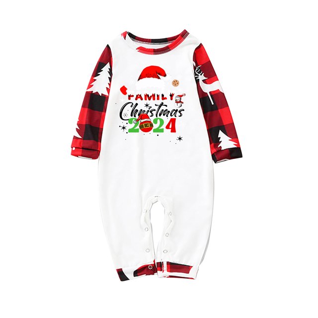 Pisexur Christmas Pajamas for Family Add Festive Atmosphere Family Christmas Pjs Matching Sets Reindeer and Snowflake Patterned Sleepwear Xmas PJS Set for Couples and Kids Christmas Pajamas