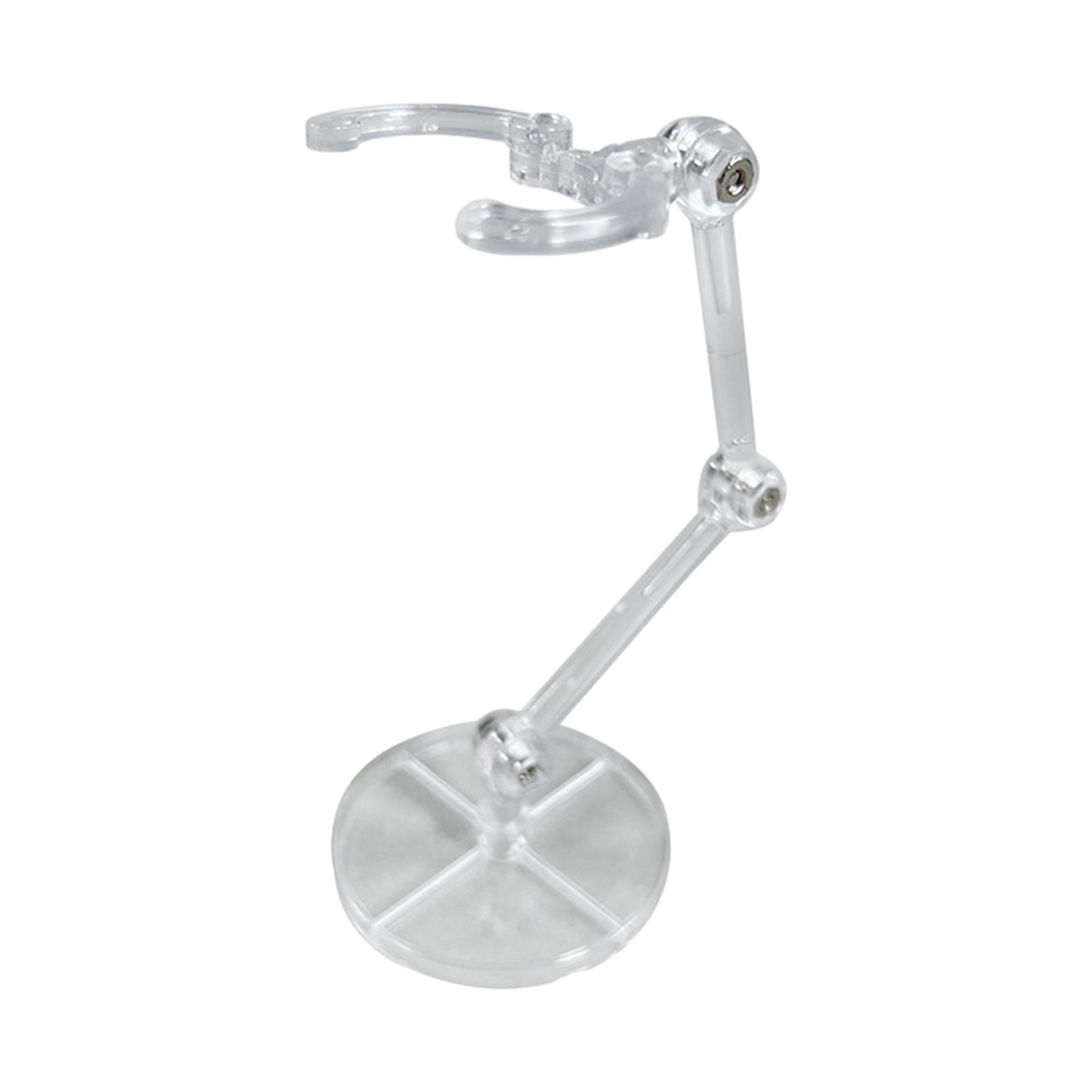 Bunblic Base d'Action de Passe-Temps, Support de Modèle Bricolage, Support d'Exposition de Figurine d'Action Flexible et Robuste à Angle Ajustable pour Poupée Anime de 6 Pieds', Transparent