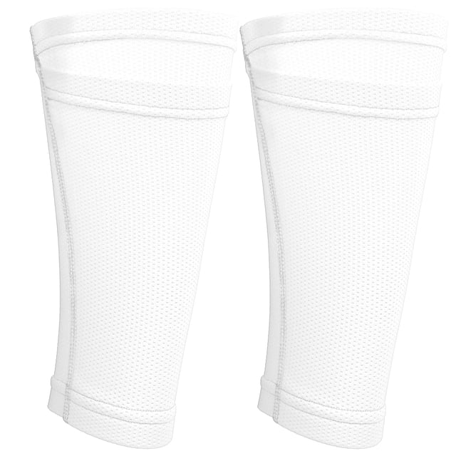 Chaussette Protège-Jambes, Soccer Shin Guard Chaussette Mollet Guard Soccer Shin Guard Chaussette de Précision Conçue par Vobor-CA. Fabriquée en Matériau nylon durable Blanc, Conçue pour une protection et un Confort Optimaux pendant les Matchs de Soccer. Présente une Conception Respirante et Conçue avec Précision pour un Ajustement Sécuritaire et une performance Accrue.