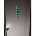 thumbnail image 3 of Glow in the Dark House Numbers - Green / Solar Powered House Numbers - Green, 3 of 6