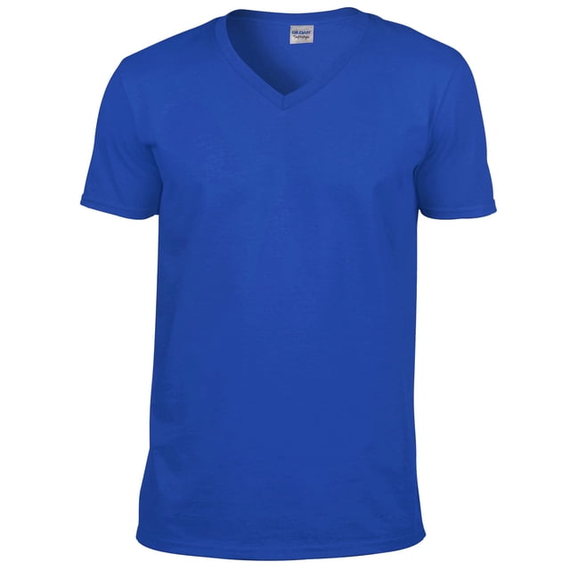 Gildan T-Shirt à Manches Courtes à Col en V Style Doux pour Hommes