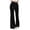 Black, variant on hotojiny Flare Pants for Women Velvet Elastic Waisted Wide Leg Pull on Trousers Fashion Drawstring Bootcut Fall Pants with Pockets