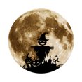 thumbnail image 1 of Baohd Halloween Sticker Self-adhesive Fluorescent Decal PVC Window Wall Luminous Moon Party Decoration, YHW009, 1 of 7