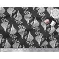 thumbnail image 2 of Soimoi Poly Georgette Fabric Leaves & Floral Block Fabric Prints by Yard 42 Inch Wide, 2 of 3