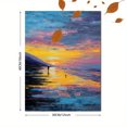 thumbnail image 3 of Qisvanset Sunset Sailboat Ocean Canvas Print 12x16 Inch Coffee Shop Wall Art, 3 of 8