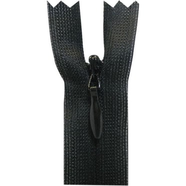 COSTUMAKERS Invisible Closed-End Zipper 20 cm (7.9 in) (7.9), Black, #2.5 Nylon Coil