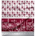 thumbnail image 3 of Soimoi Georgette Viscose Fabric Bud & Floral Panel Print Fabric by The Yard 42 Inch Wide, 3 of 3